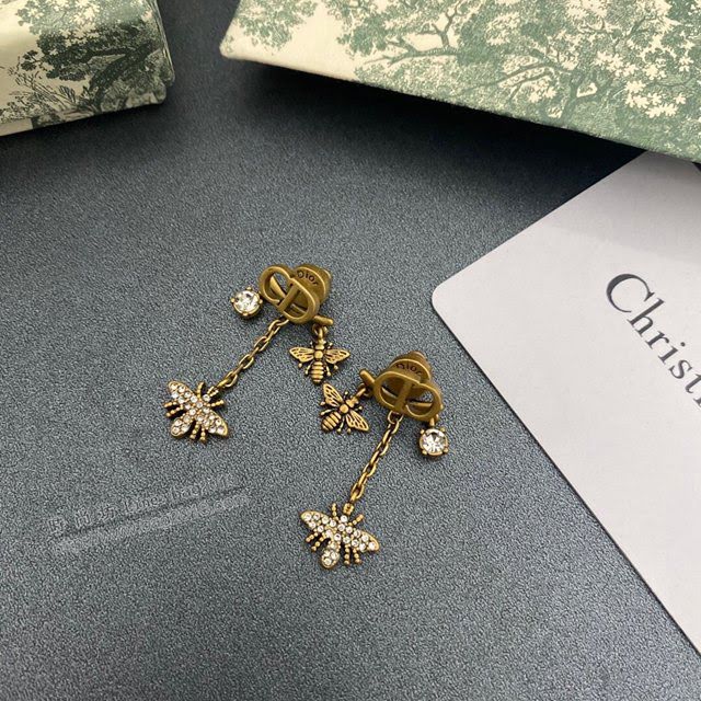 Dior飾品 迪奧經典熱銷款CD小耳釘 小蜜蜂耳環  zgd1074